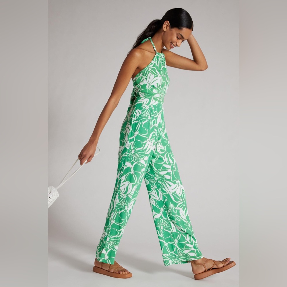 NWT ANTHROPOLOGIE Green Jumpsiit